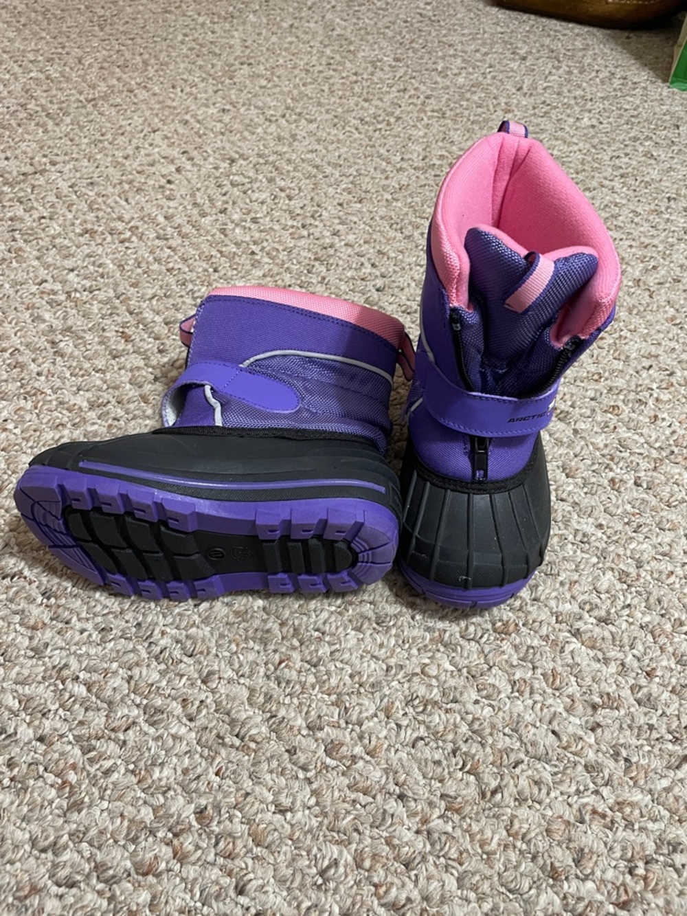 Kids Purple & Pink Winter Boots